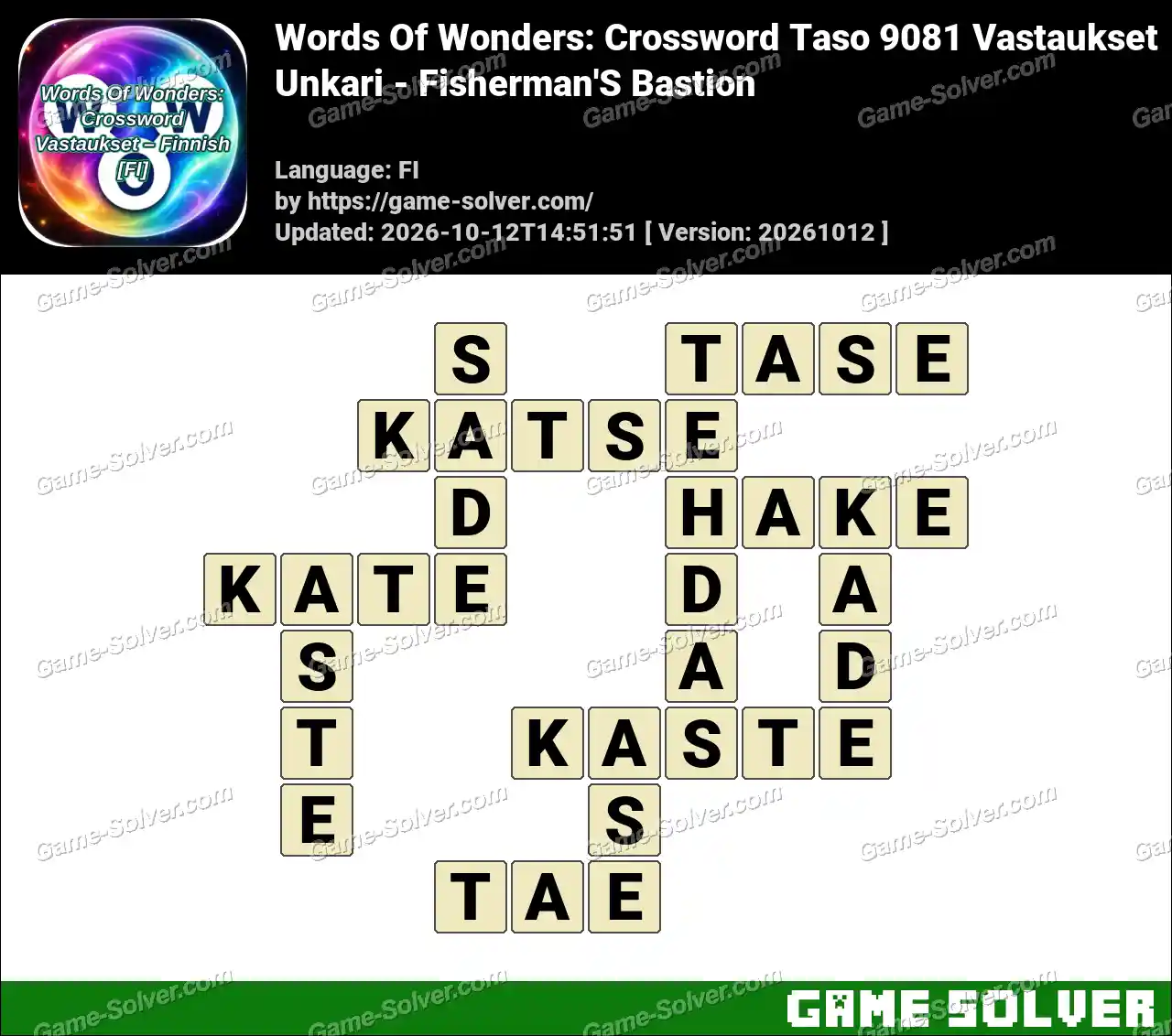 Words Of Wonders: Crossword Taso 9081 Vastaukset – Unkari – Fisherman’S Bastion